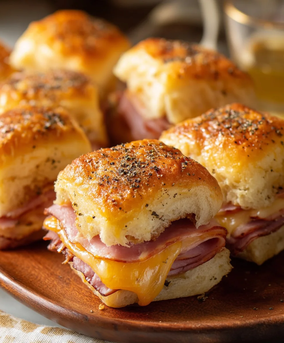 Beef Beef Ham Cheese Sliders- Easy Baked Party Appetizer