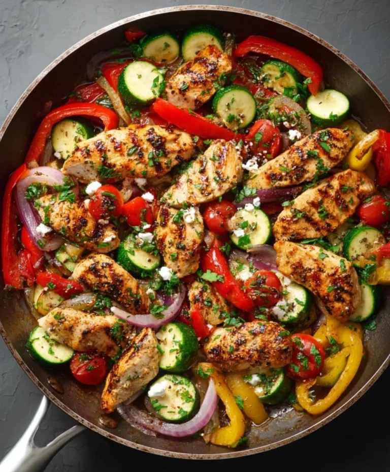 Mediterranean Chicken Stir Fry- Easy Flavorful Dinner