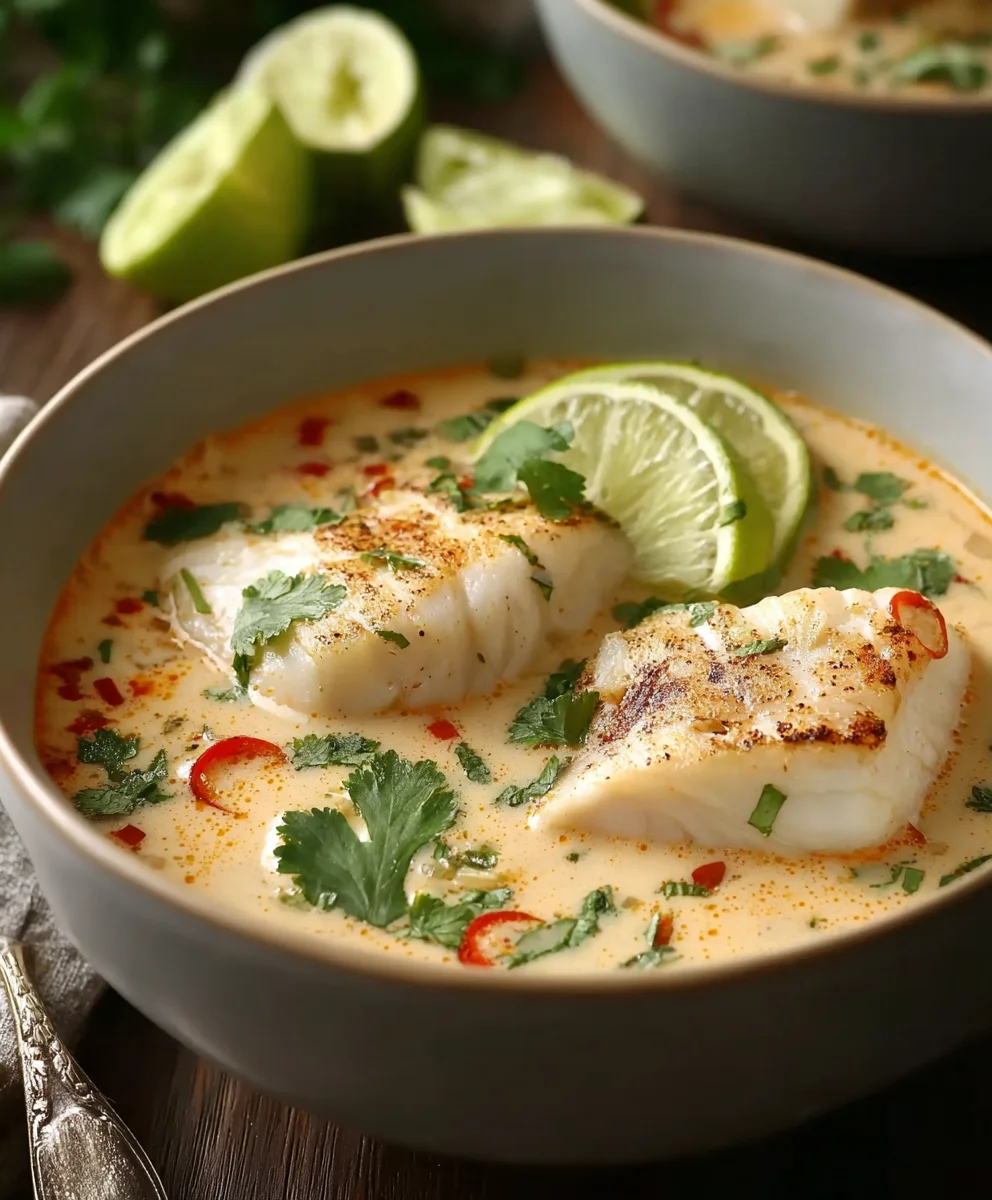 Coconut Lime Fish Soup Flavorful Delight