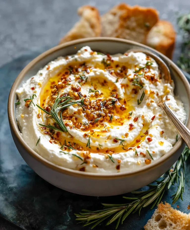 Spicy Ricotta Dip with Hot Honey- Easy Appetizer