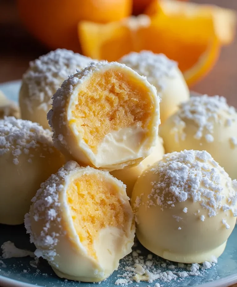 White Chocolate Orange Creamsicle Truffles-Easy Recipe