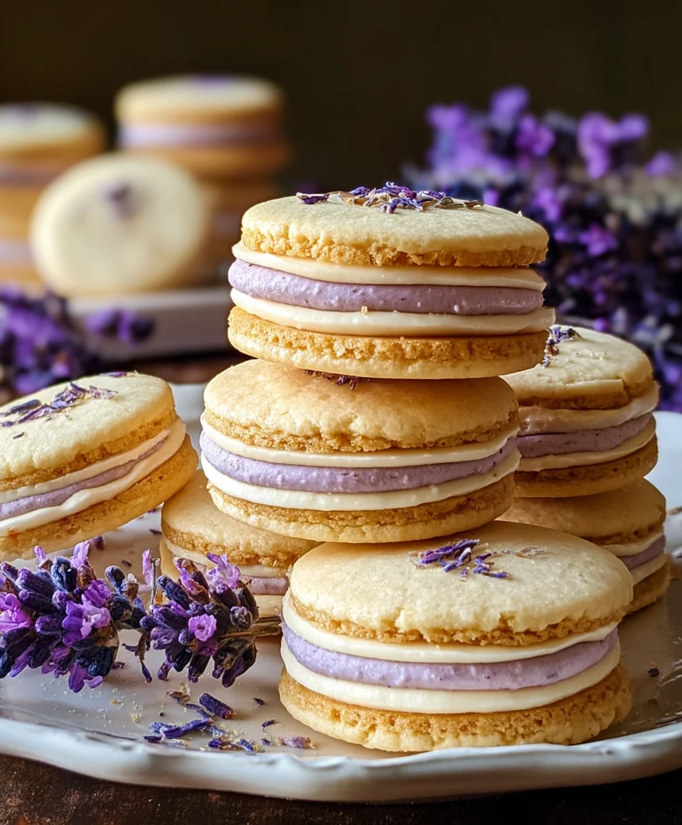 Lemon Lavender Sandwich Cookies Recipe