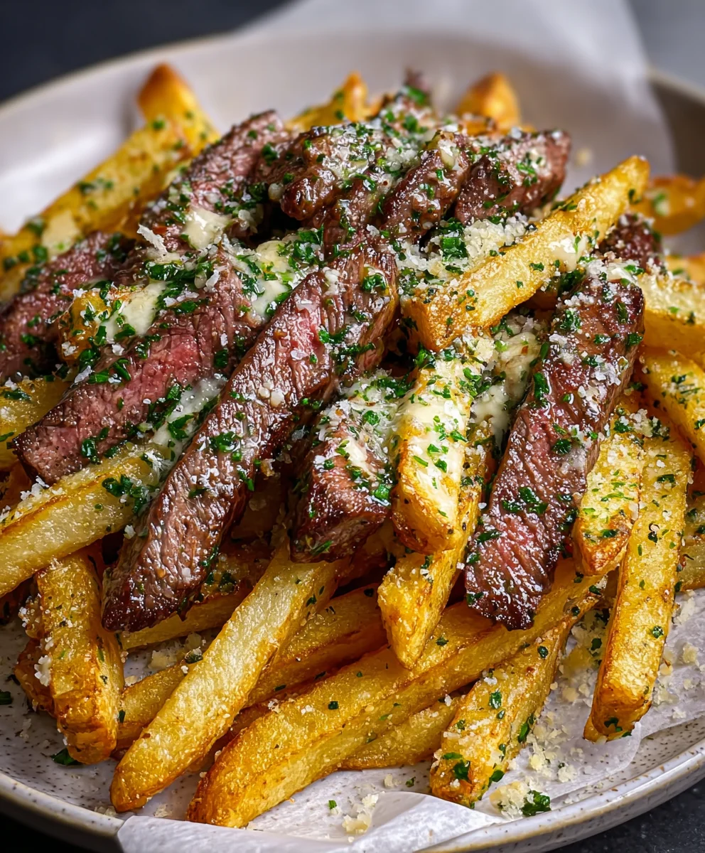 Garlic Parmesan Steak Fries-Easy Flavorful Recipe