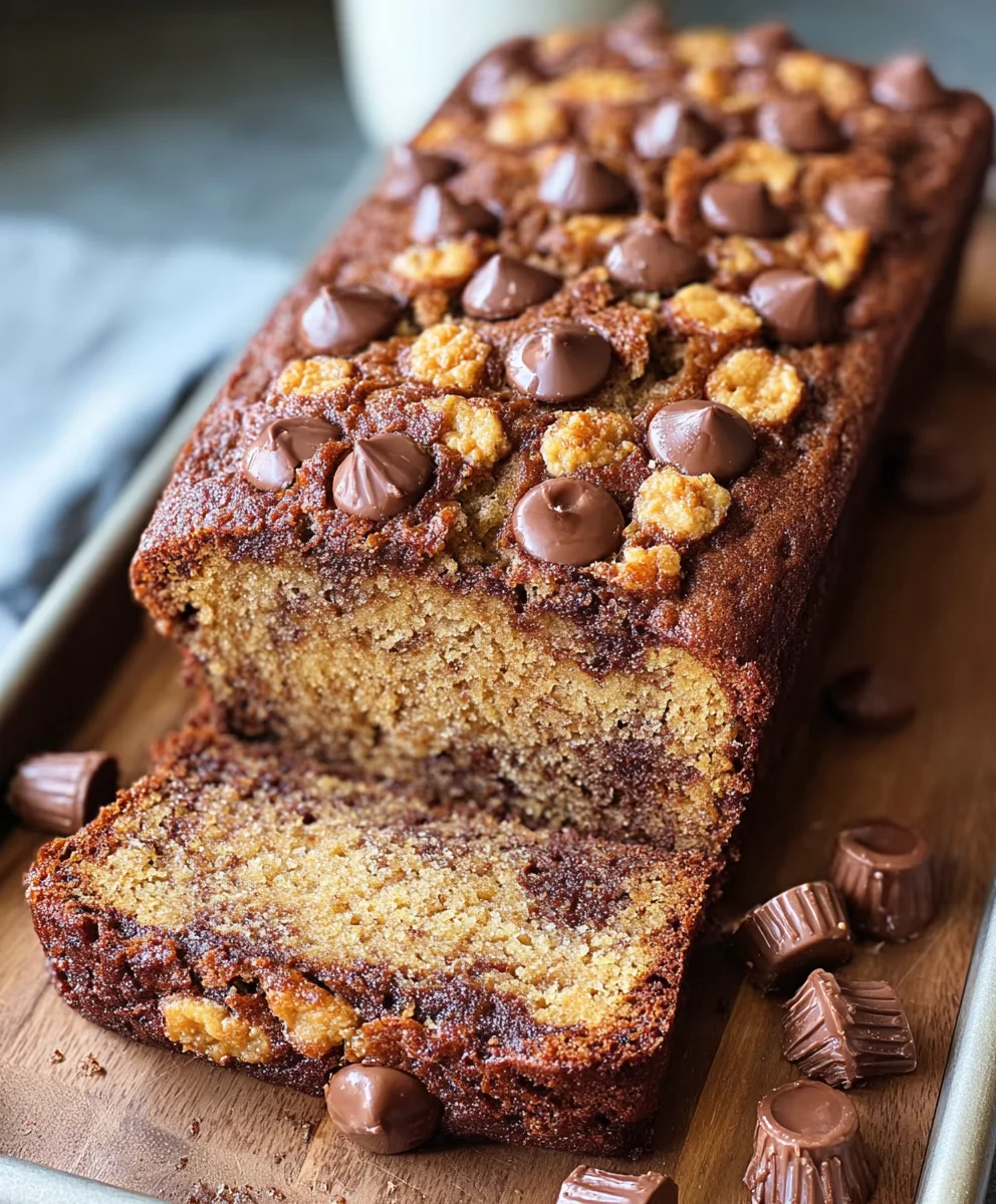 Reese's Peanut Butter Banana Bread Bliss