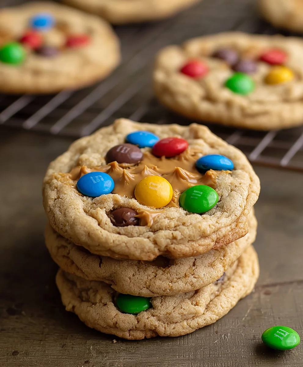 Peanut Butter M&M Cookie Recipe-Chewy & Delicious
