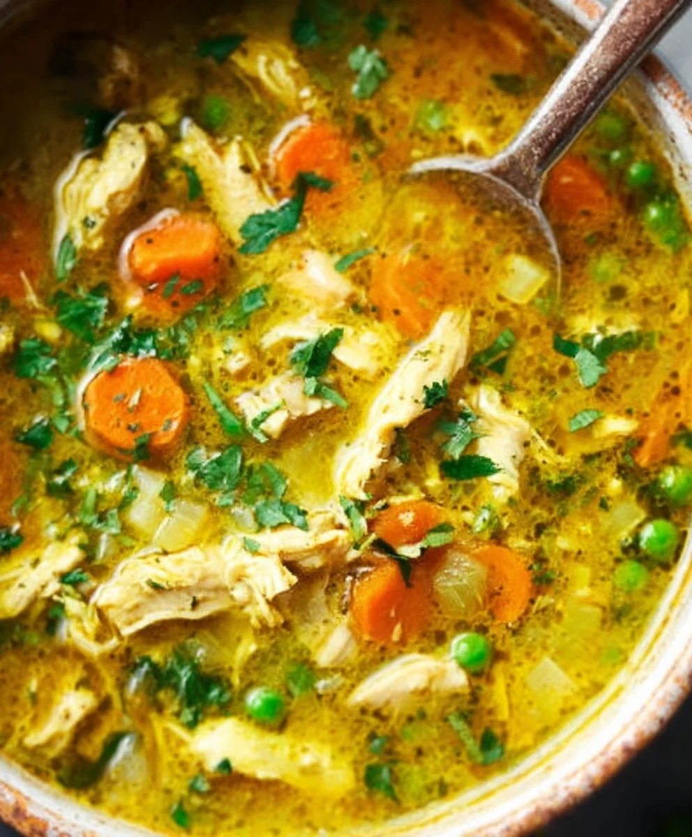 Turmeric Chicken Soup - Soothing Anti-Inflammatory Recipe