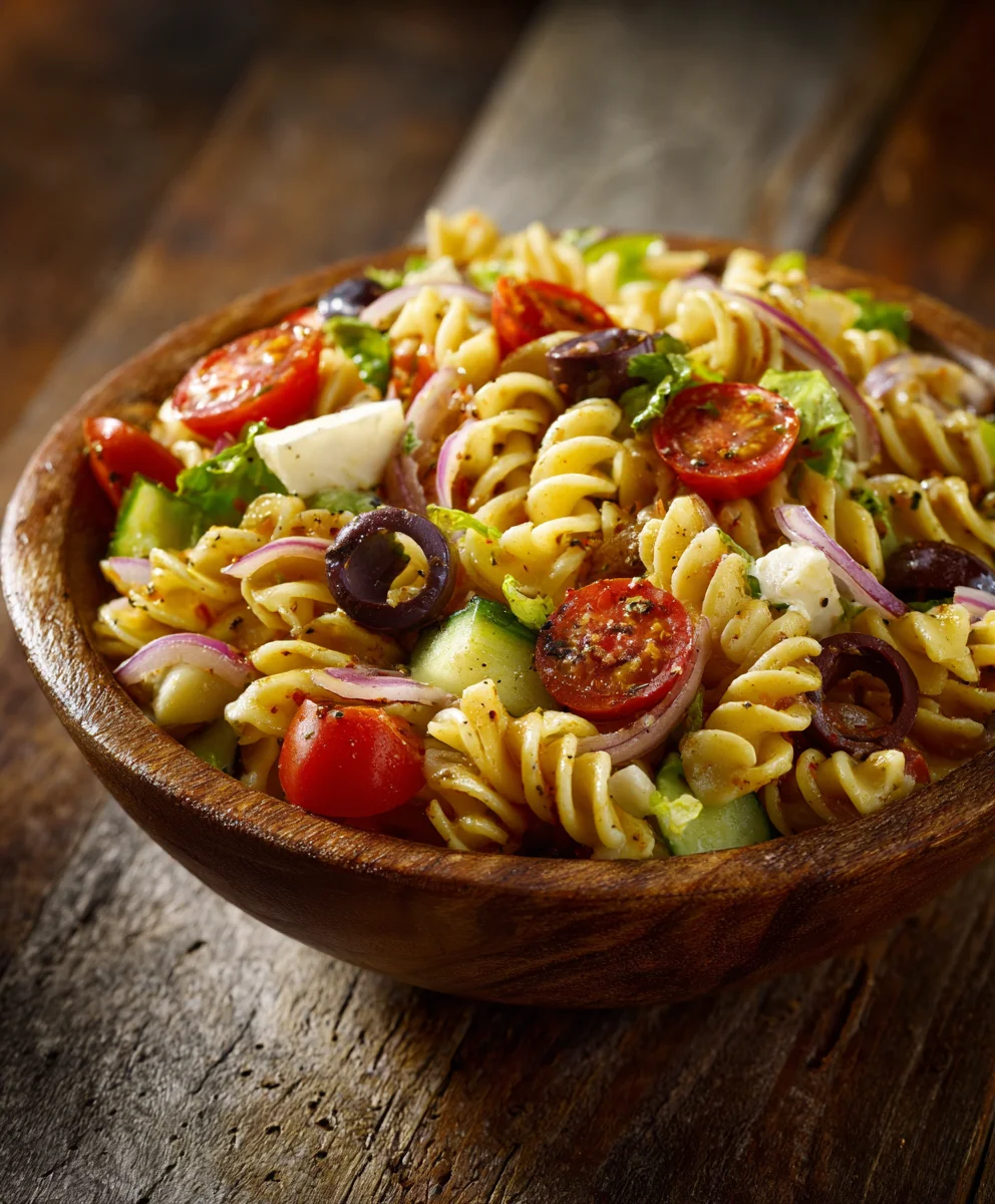 High Protein Italian Pasta Salad-Hearty & Delicious