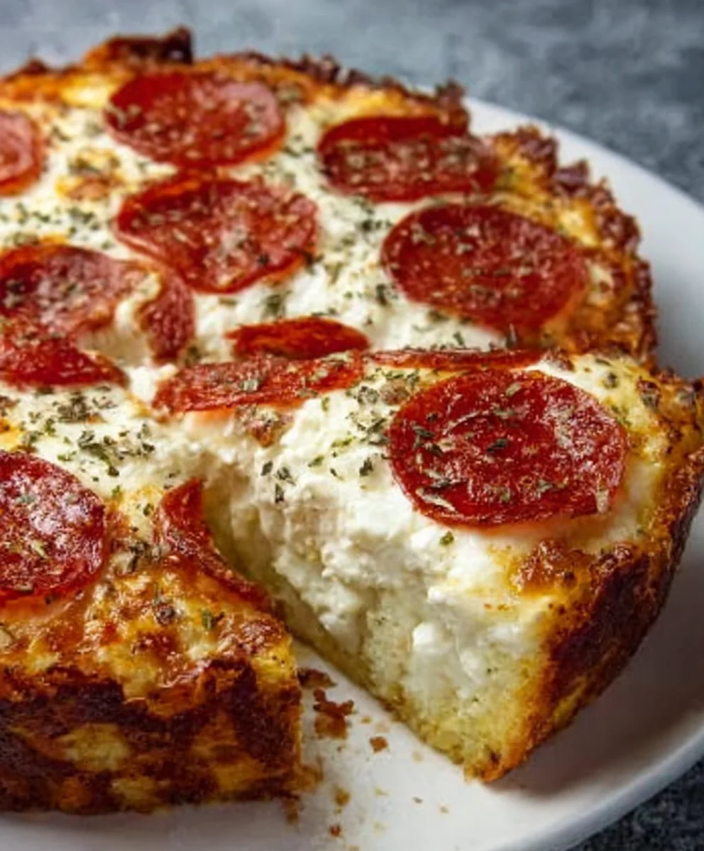 Pizza Cottage Cheese Bake - Easy Healthy Meal