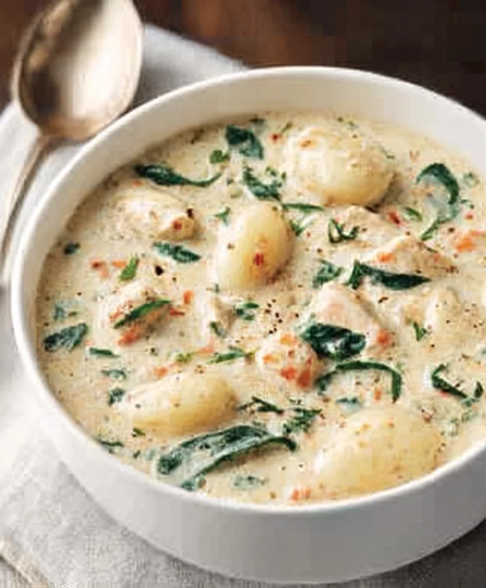 Olive Garden Chicken Gnocchi Soup Recipe - Easy Copycat