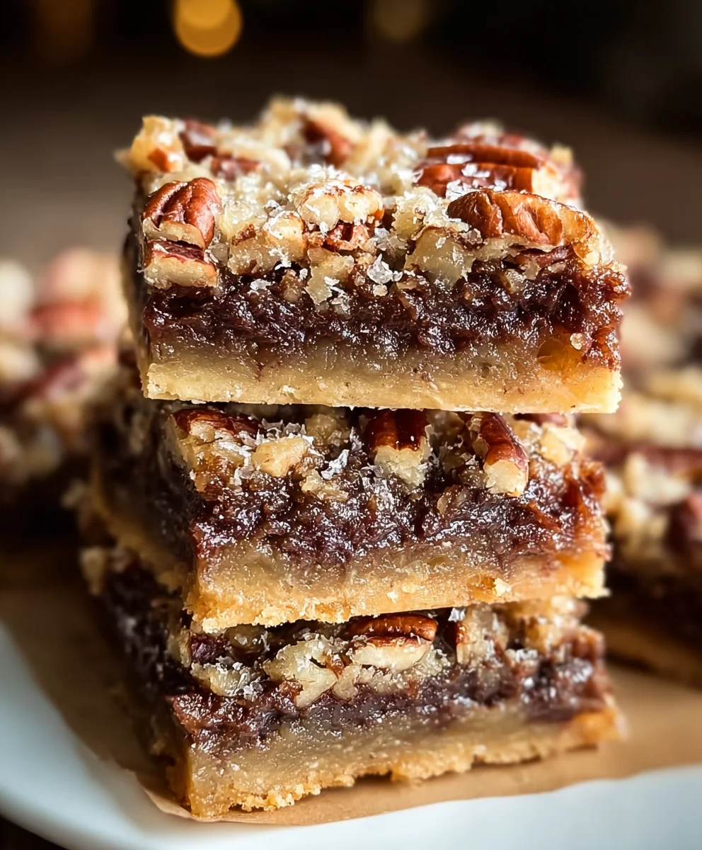 German Chocolate Pecan Pie Bars-Easy Recipe