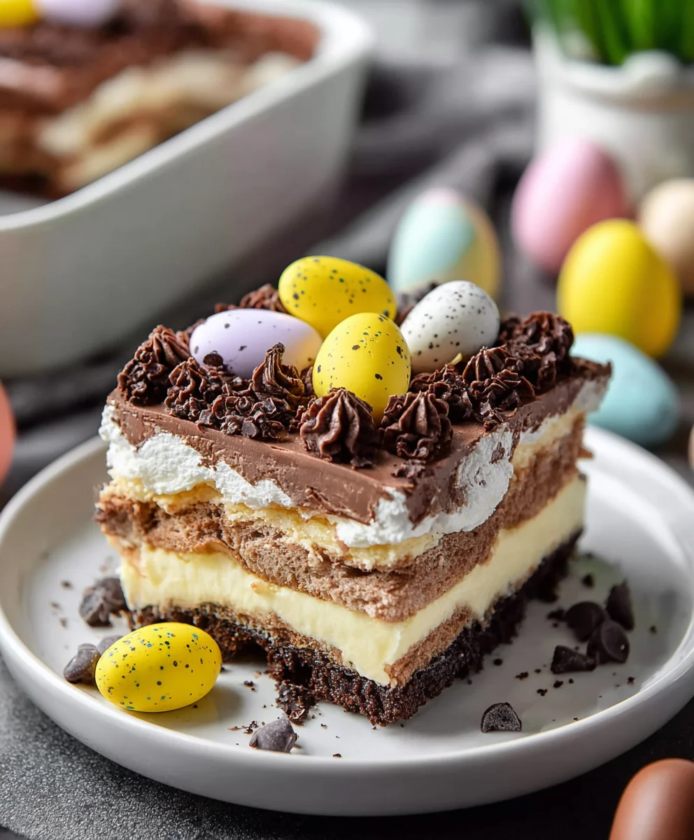 Easter Chocolate Lasagna-Decadent Dessert Recipe