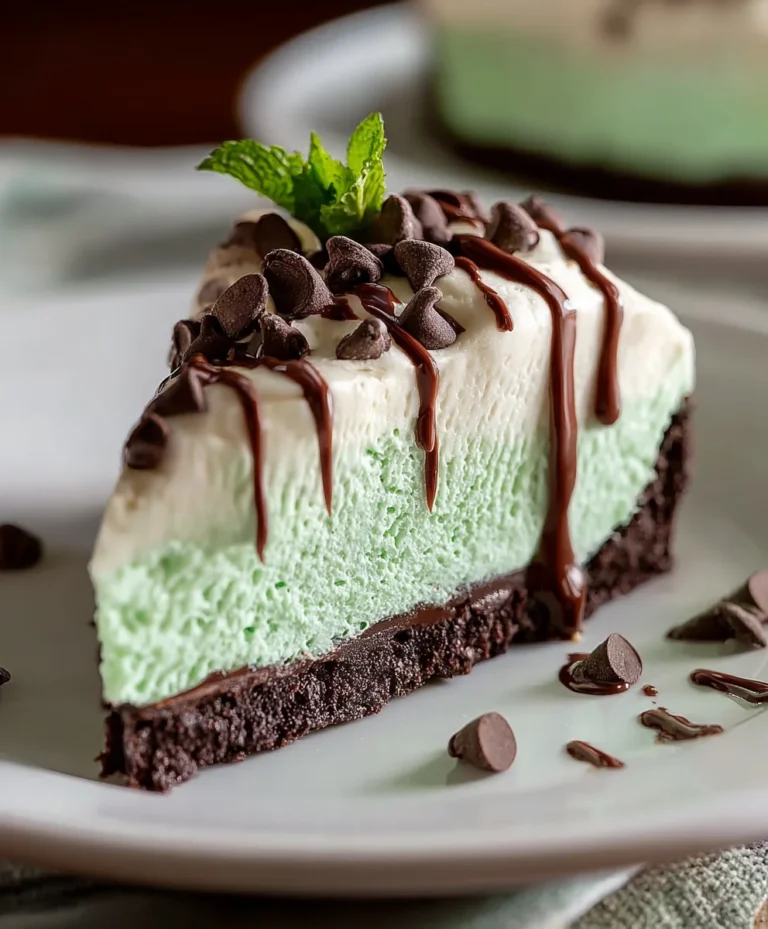 No Bake Mint Chocolate Chip Cheesecake Recipe-Easy Dessert