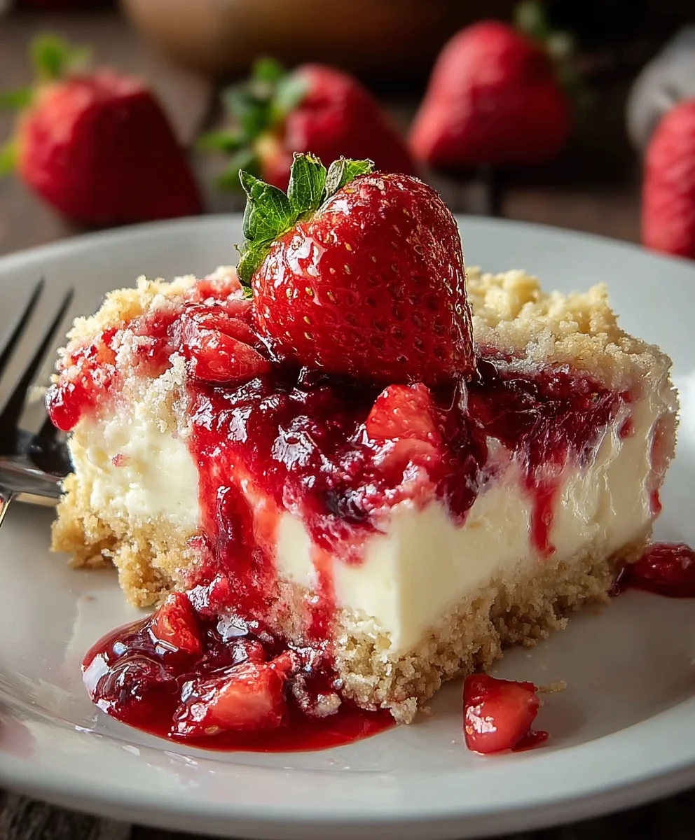 Easy Strawberry Cheesecake Dump Cake Recipe