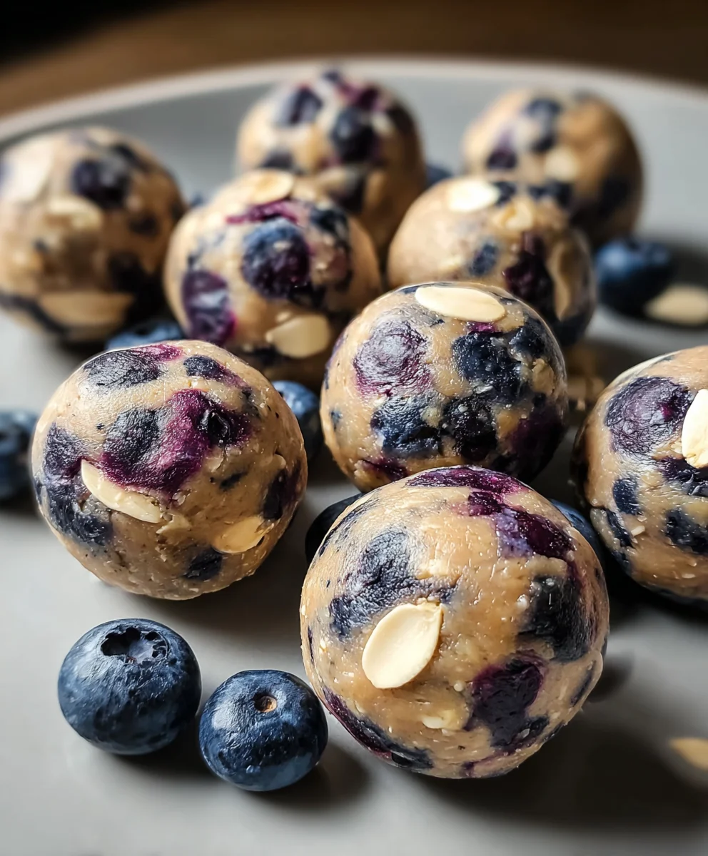 No-Bake Lemon Blueberry Protein Bites Recipe