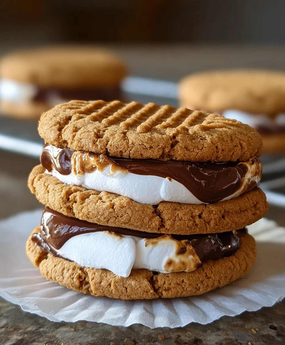 Peanut Butter S'mores Sandwich Cookies-Ultimate Treat