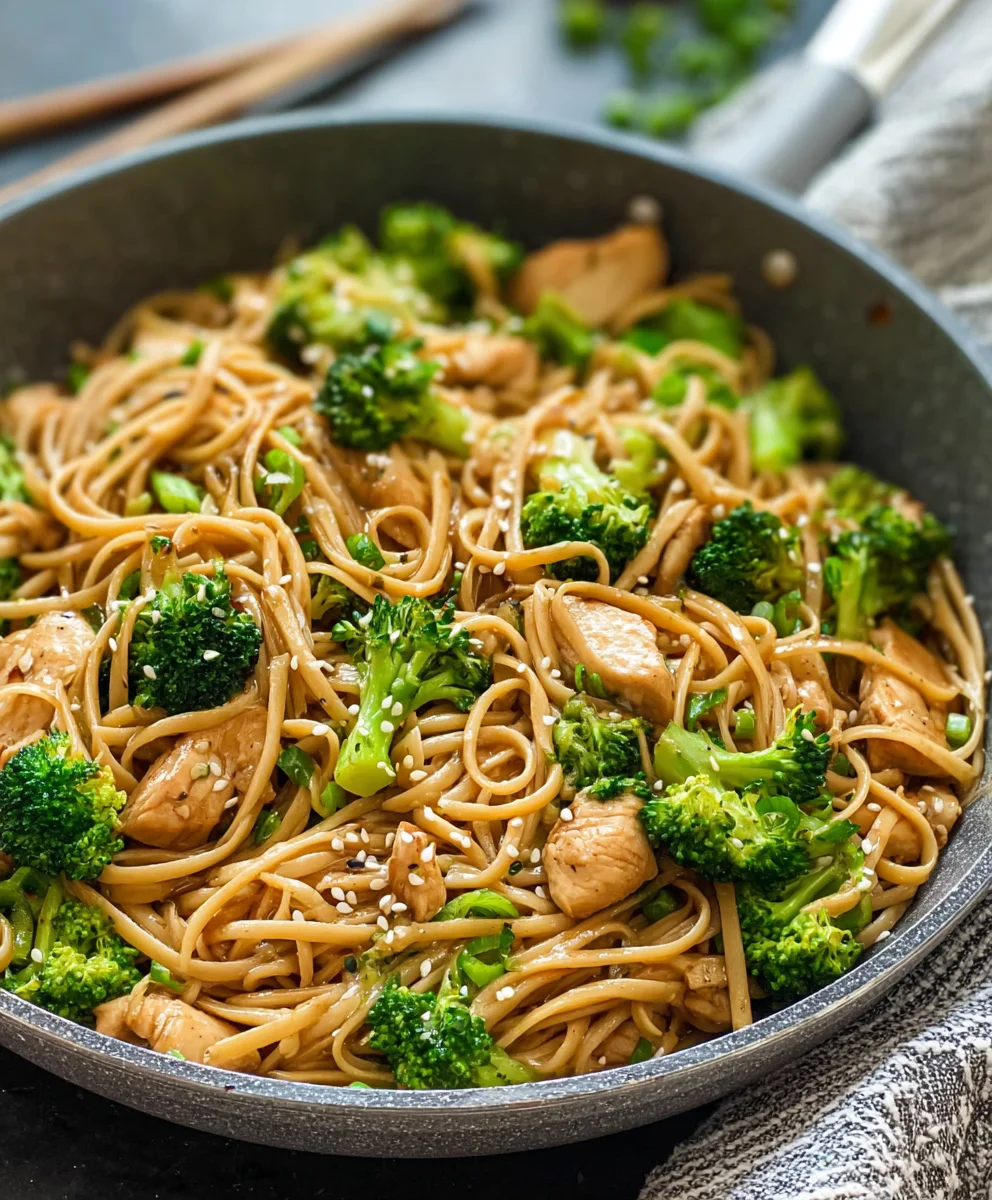 Healthy Sesame Noodles Chicken Broccoli Recipe