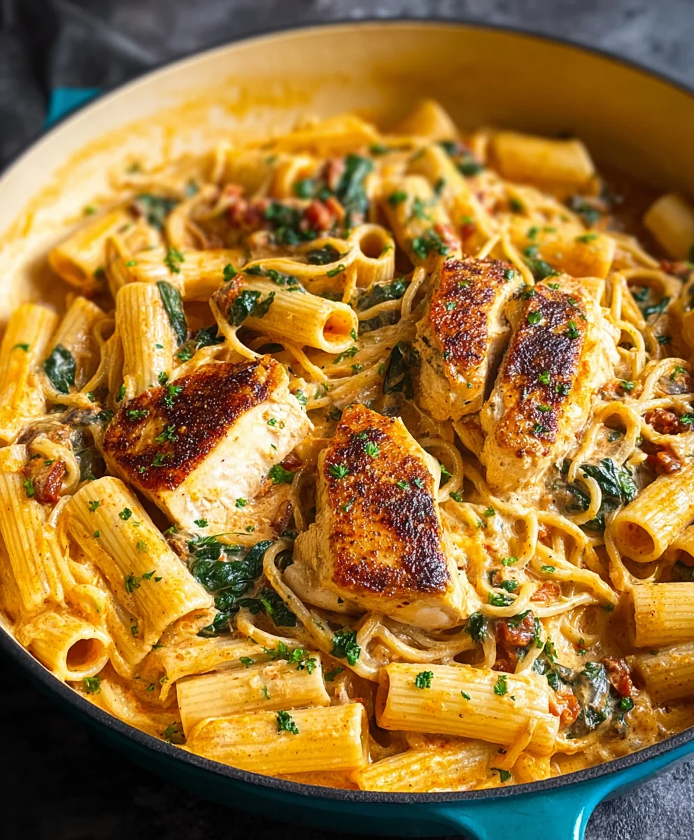 Easy Creamy Tuscan Chicken Pasta - Quick & Delicious
