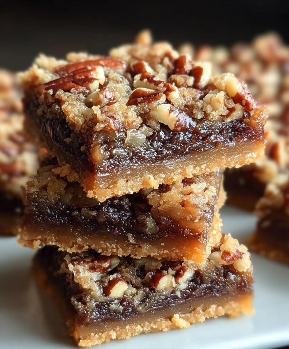 German Chocolate Pecan Pie Bars-Easy Recipe