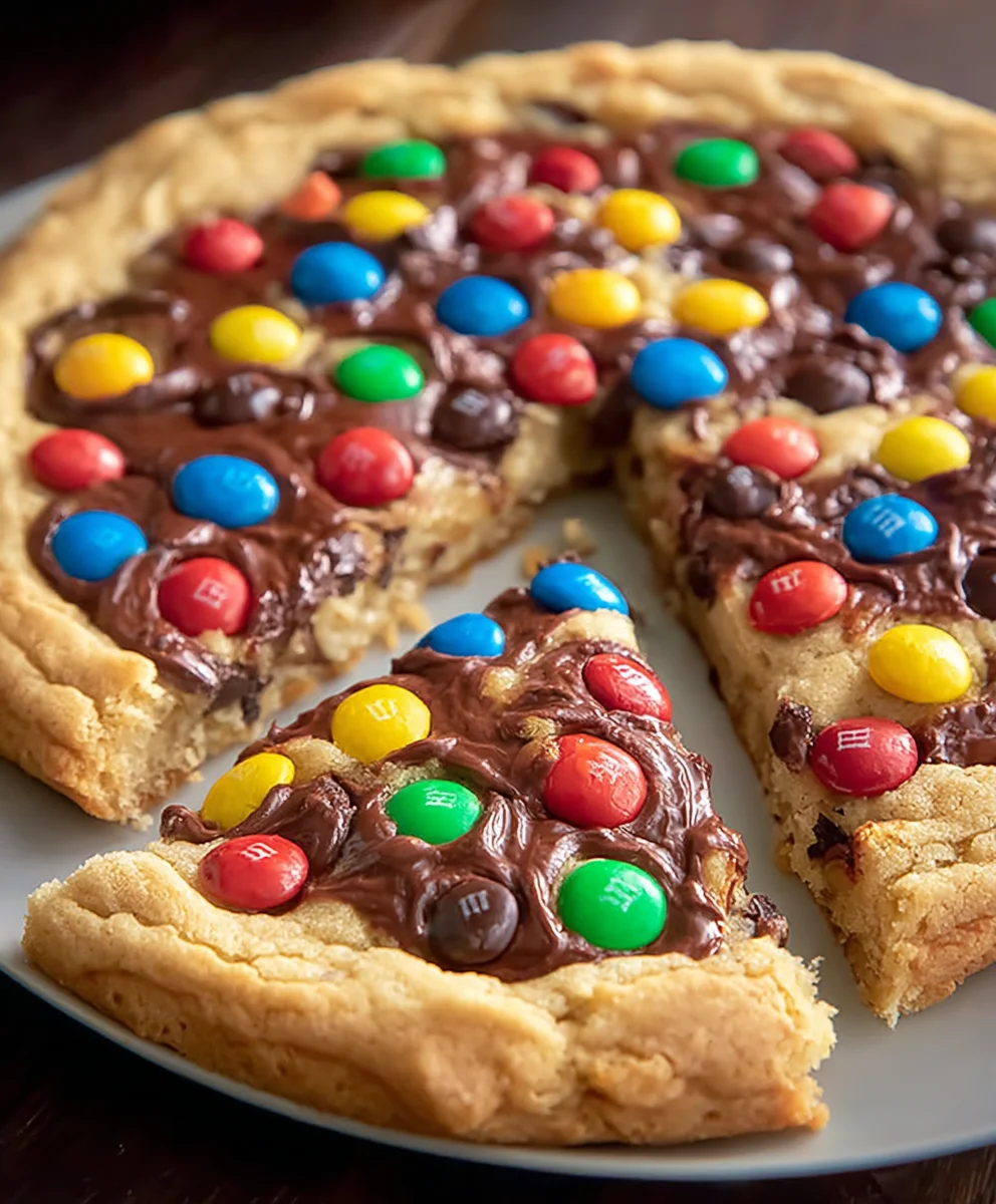 M&M Cookie Pizza Recipe - Decadent Dessert Delight