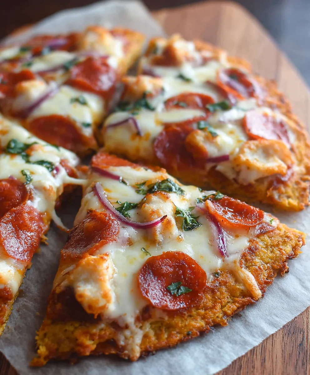 Keto Pizza Chicken Crust - Low Carb Crave