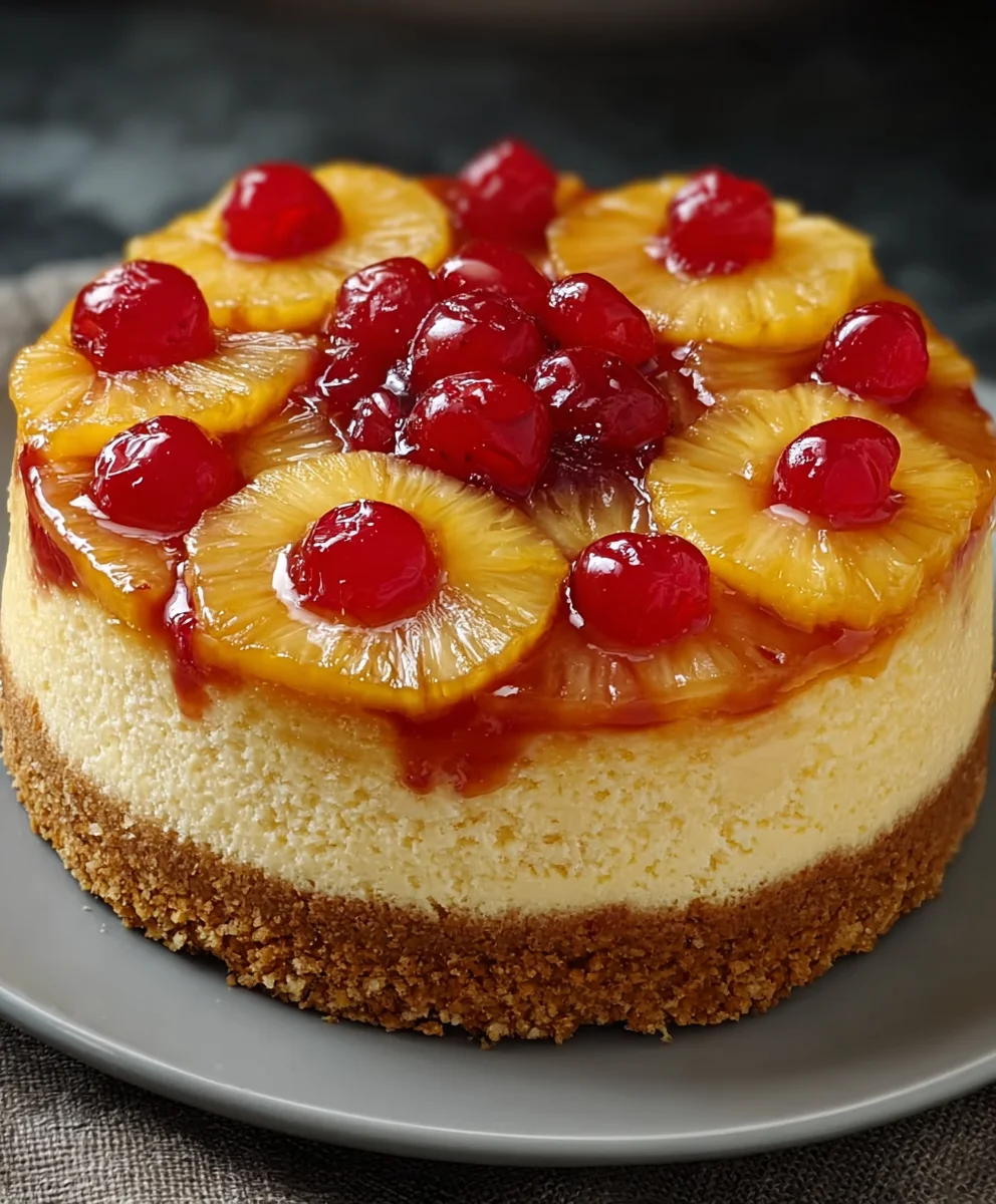 Pineapple Upside-Down Cheesecake-Best Dessert