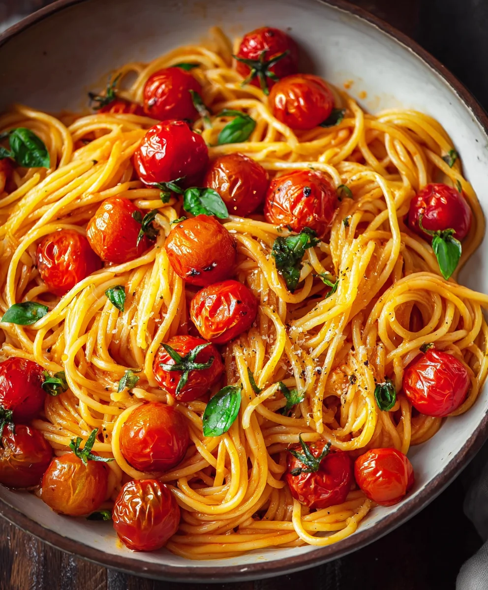 Easy Cherry Tomato Pasta Recipe-Quick & Delicious