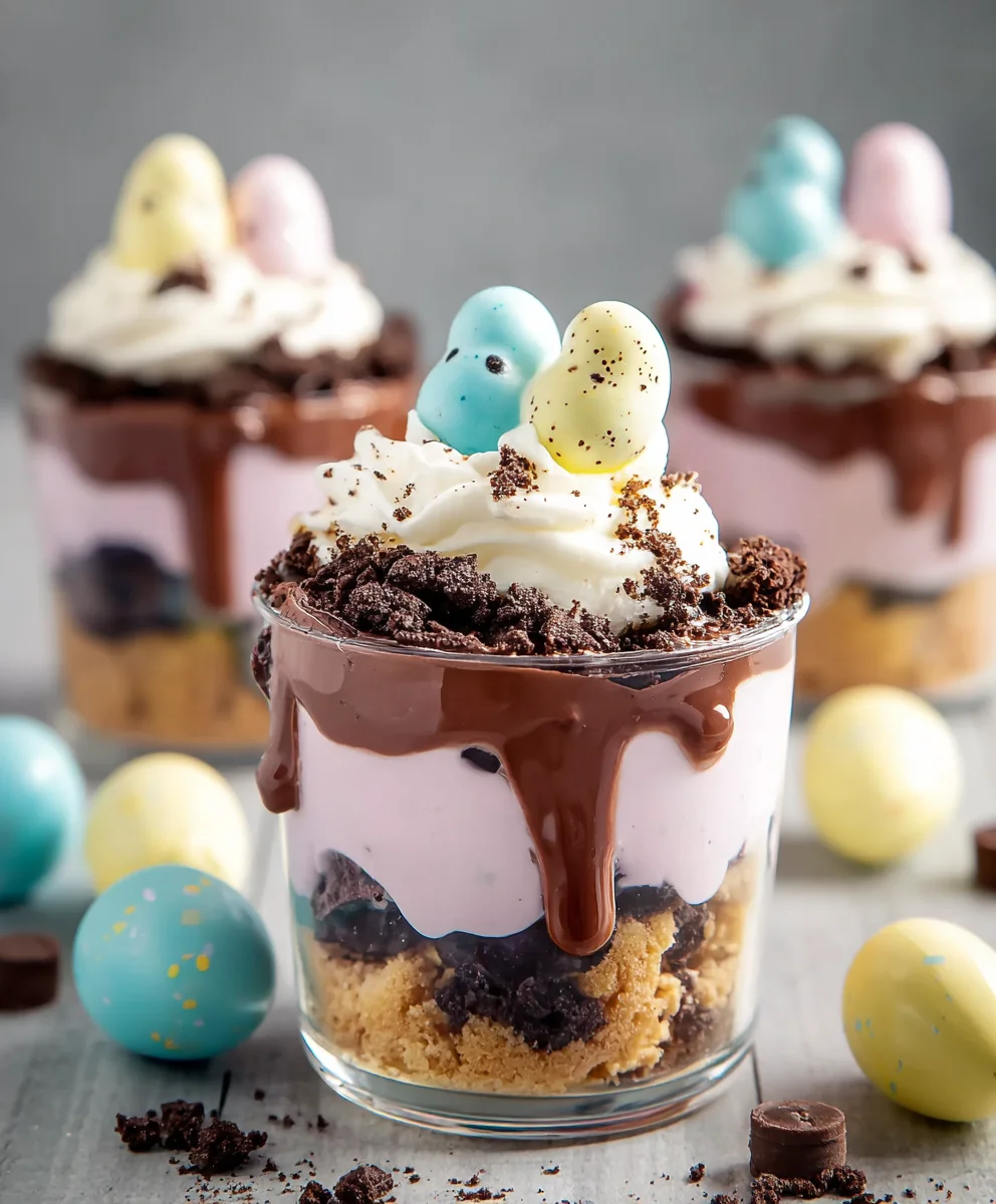 Easy Easter Dirt Cups-Kid Friendly Treat