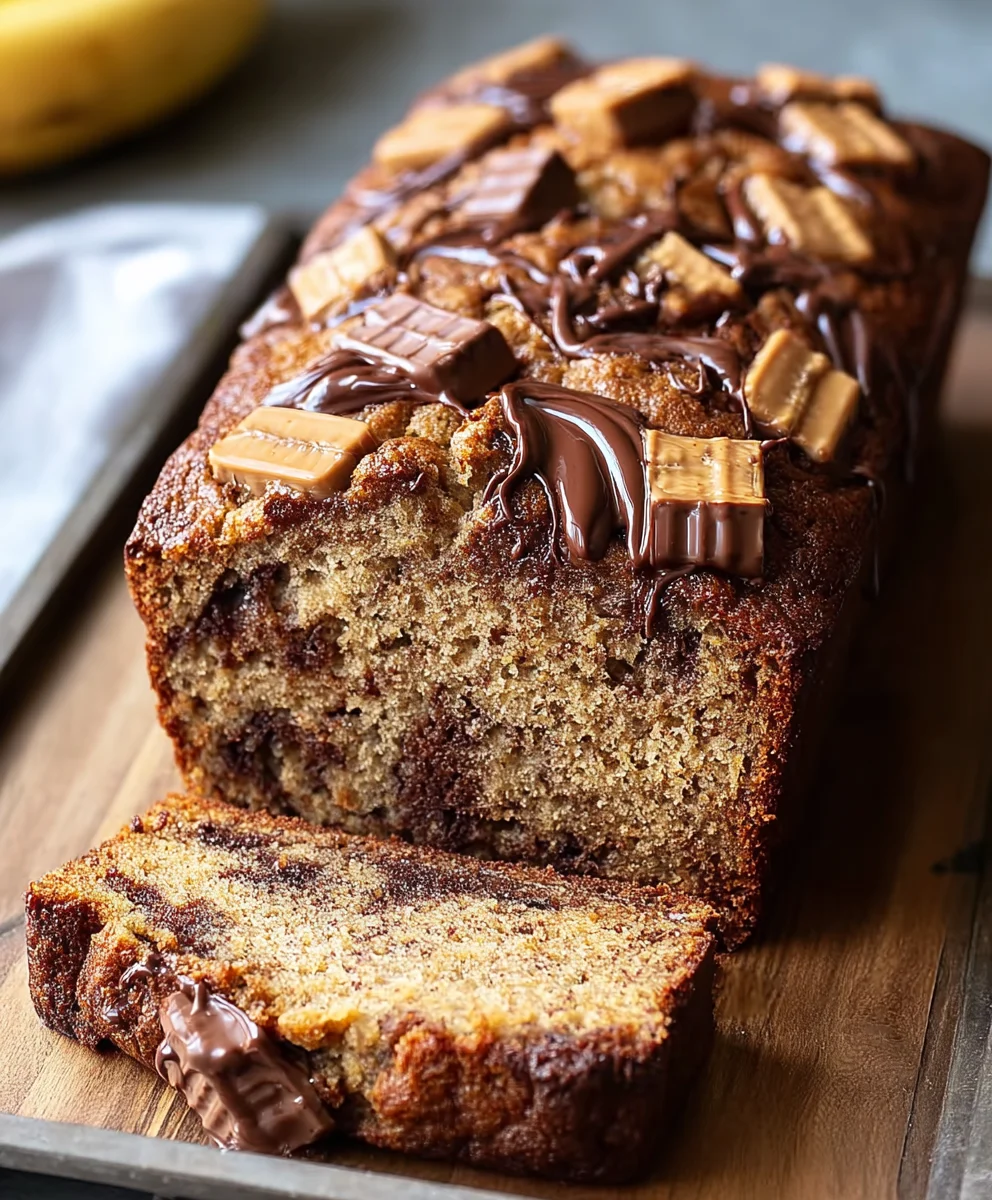 Reese's Peanut Butter Banana Bread Bliss