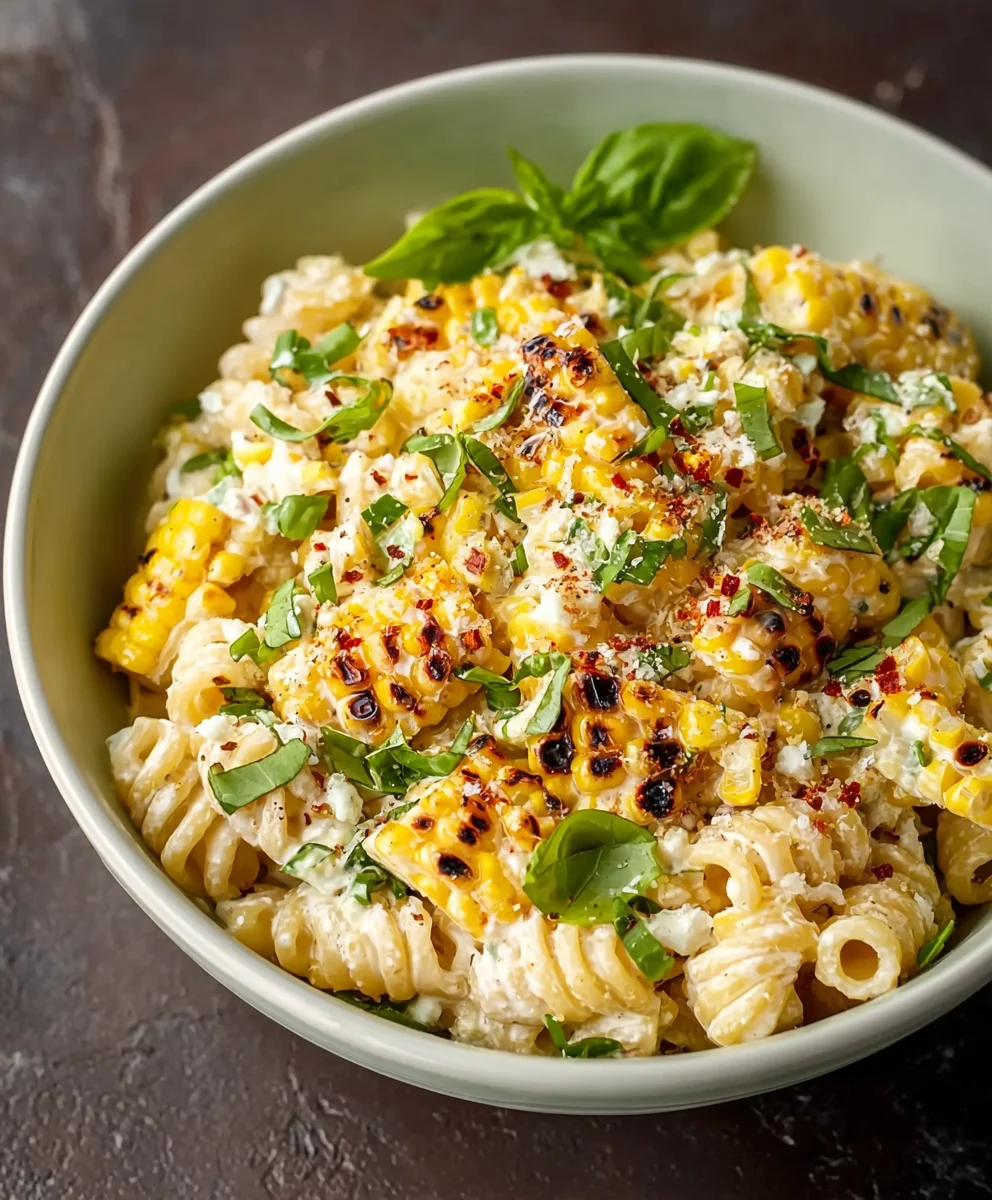 Creamy Street Corn Pasta Salad-Summer Fiesta Recipe