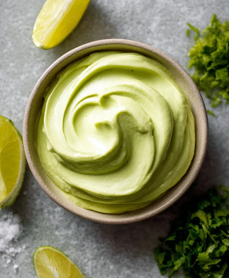 Creamy Avocado Crema Recipe – Tacos Salads Dips