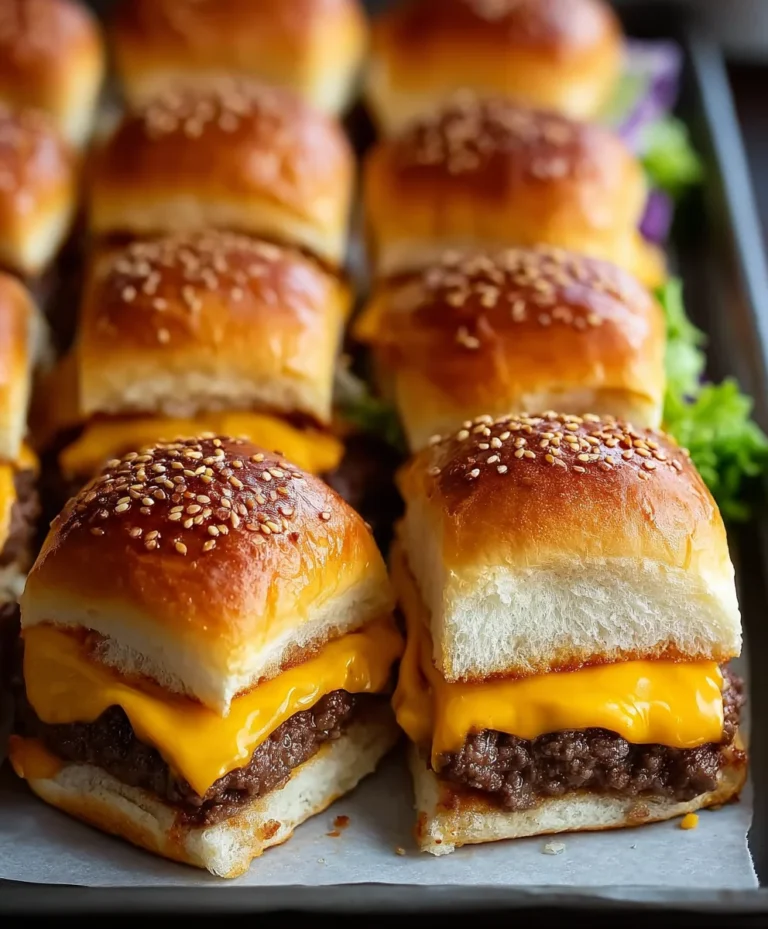 Cheeseburger Sliders Hawaiian Rolls Easy Dinner Recipe