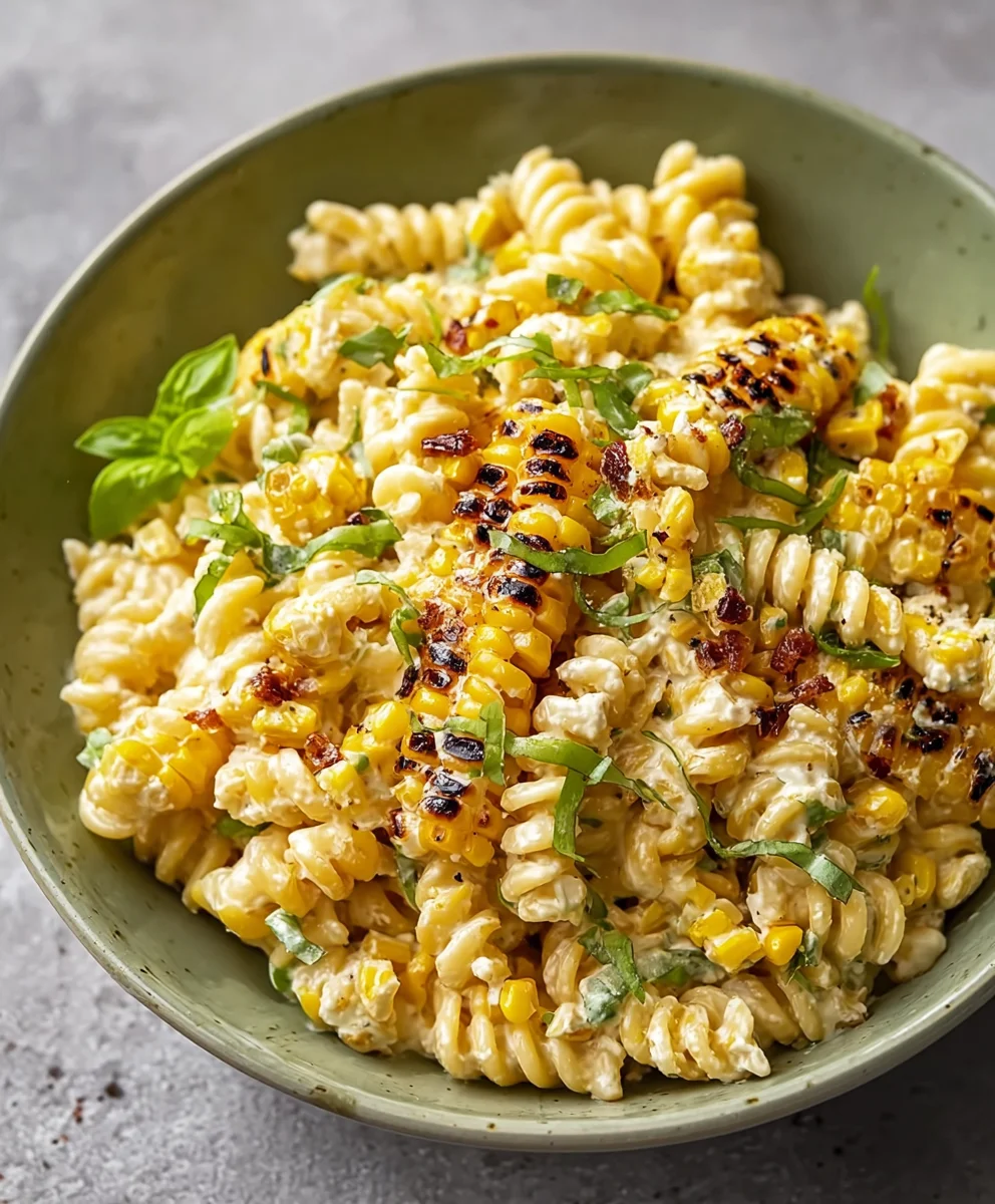 Creamy Street Corn Pasta Salad-Summer Fiesta Recipe