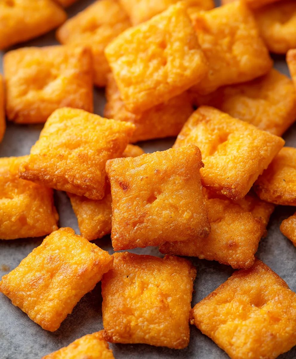 Homemade Cheddar Cheese Crackers - Cheez Its Recipe