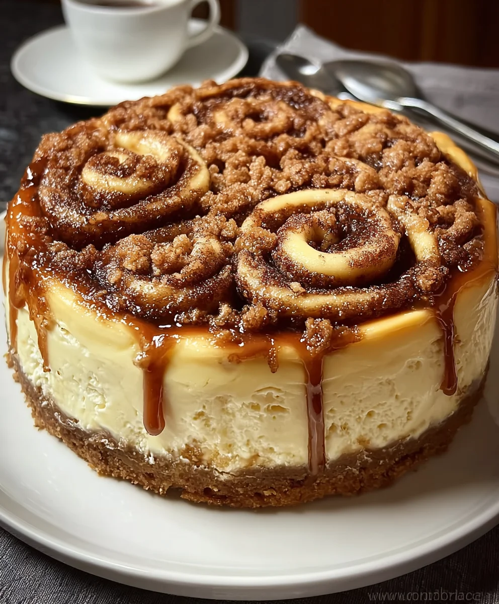 Cinnamon Roll Honeybun Cheesecake-Dreamy Dessert