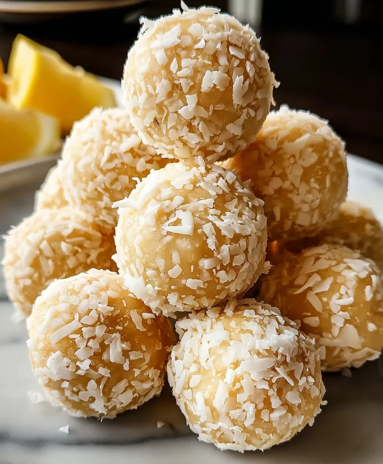 Lemon Coconut Protein Balls-Easy Healthy Bites