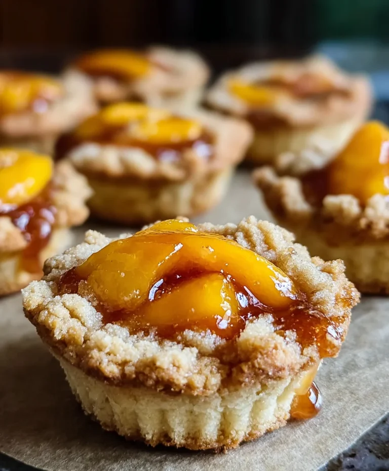 Peach Cobbler Cookie Cups-Sweet Summer Treat