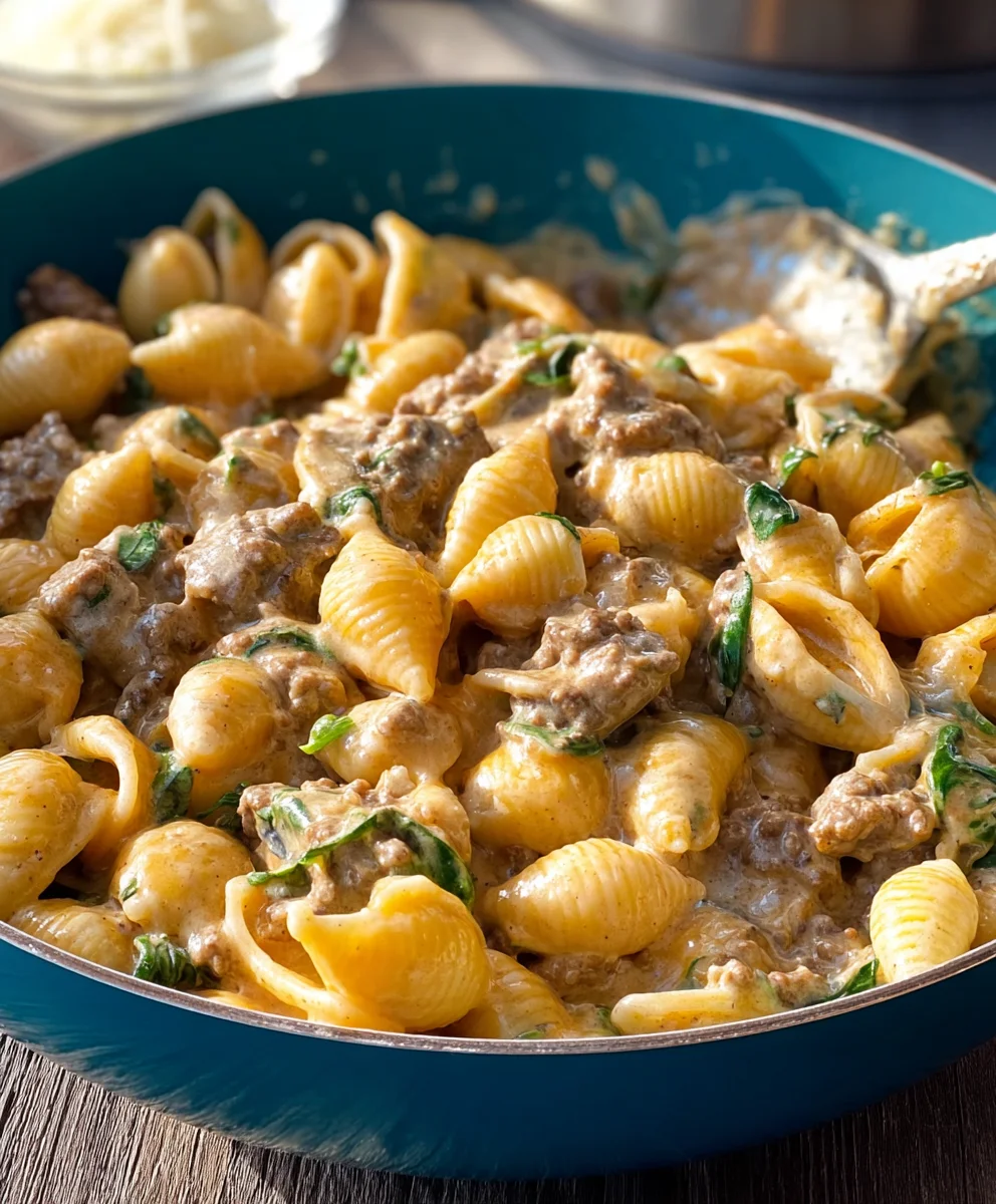 Creamy Beef Shells - Easy Family Dinner Recipe
