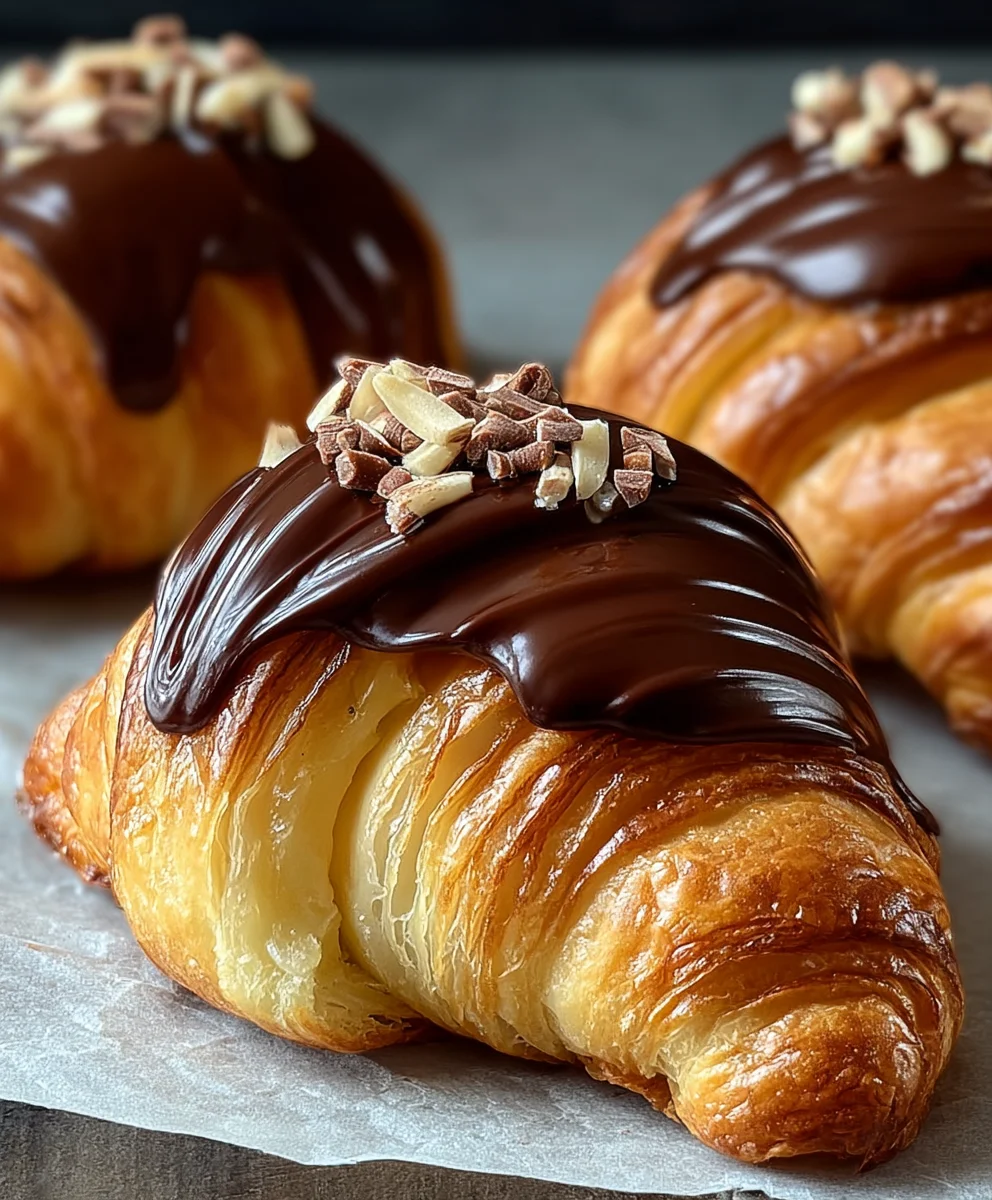 Boston Cream Pie Croissants- Deliciously Easy Recipe