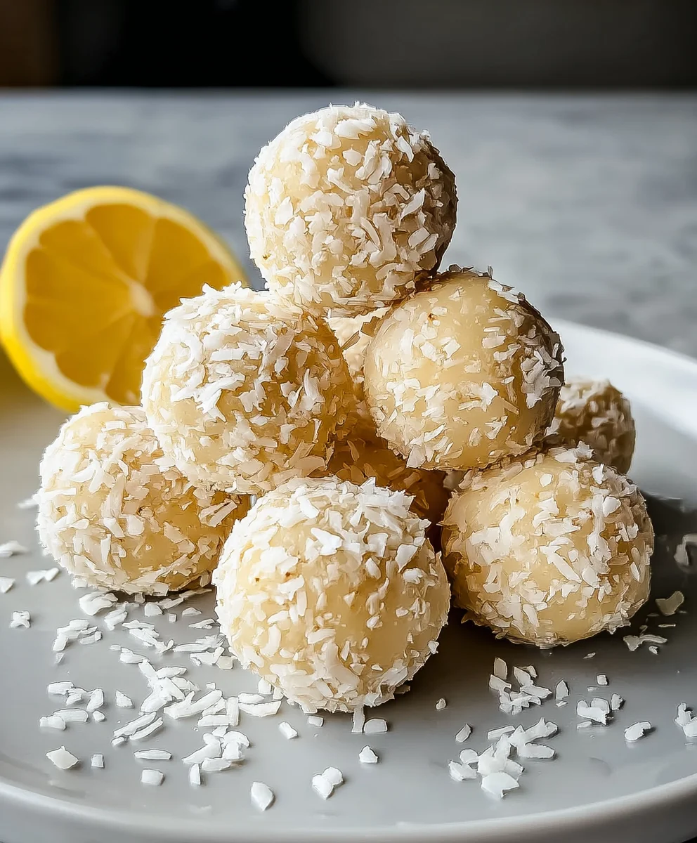 Lemon Coconut Protein Balls-Easy Healthy Bites