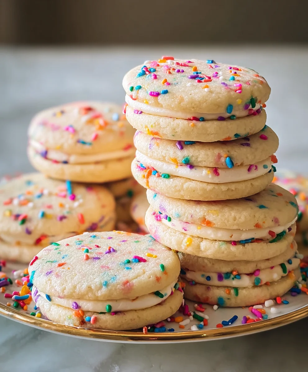 Funfetti Sandwich Cookies- Easy Festive Treats