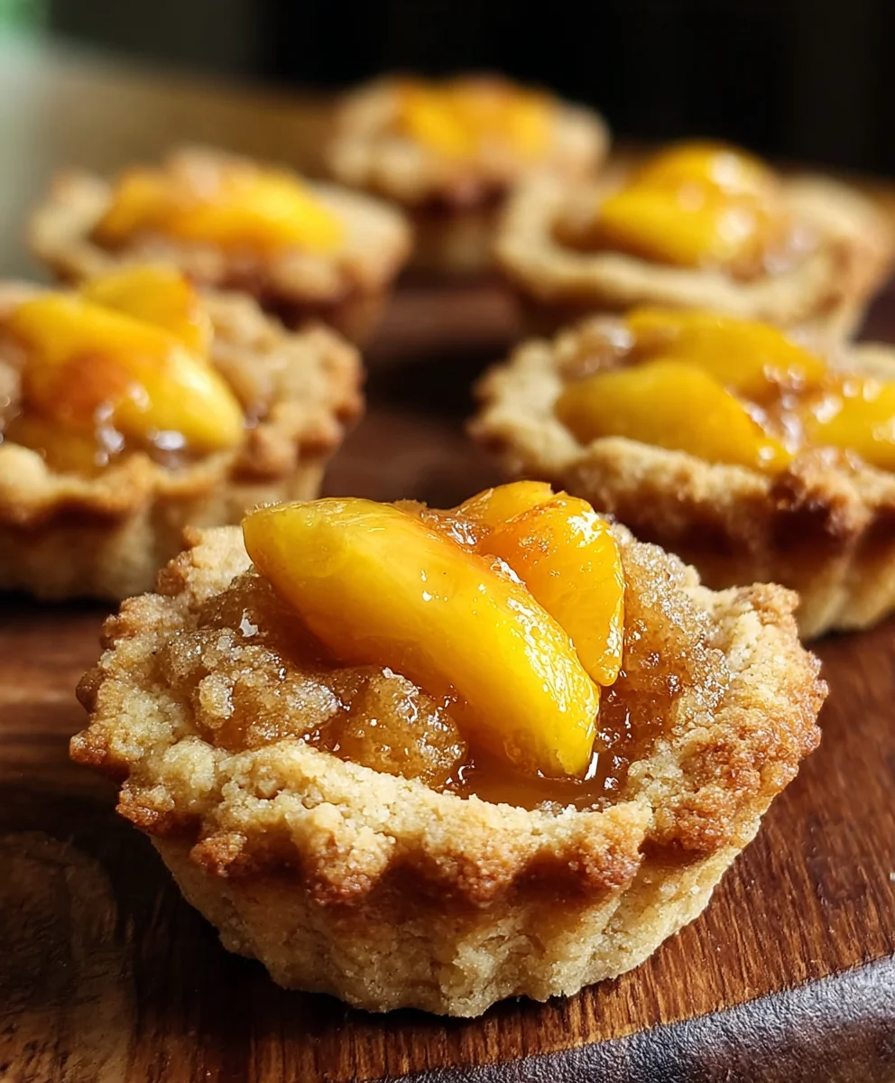 Peach Cobbler Cookie Cups-Sweet Summer Treat