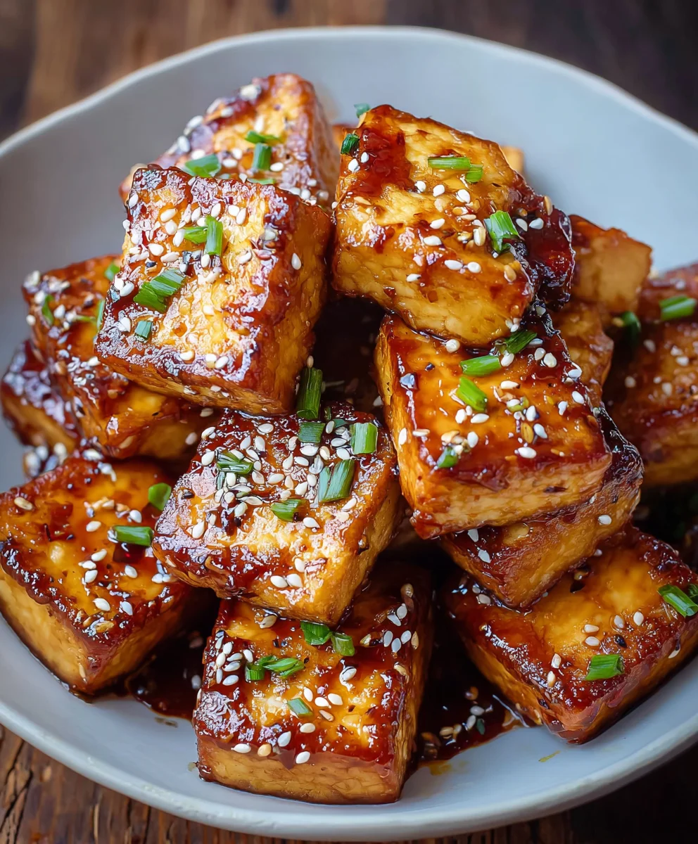 Crispy Sticky Tofu Recipe- Easy Vegan Delight