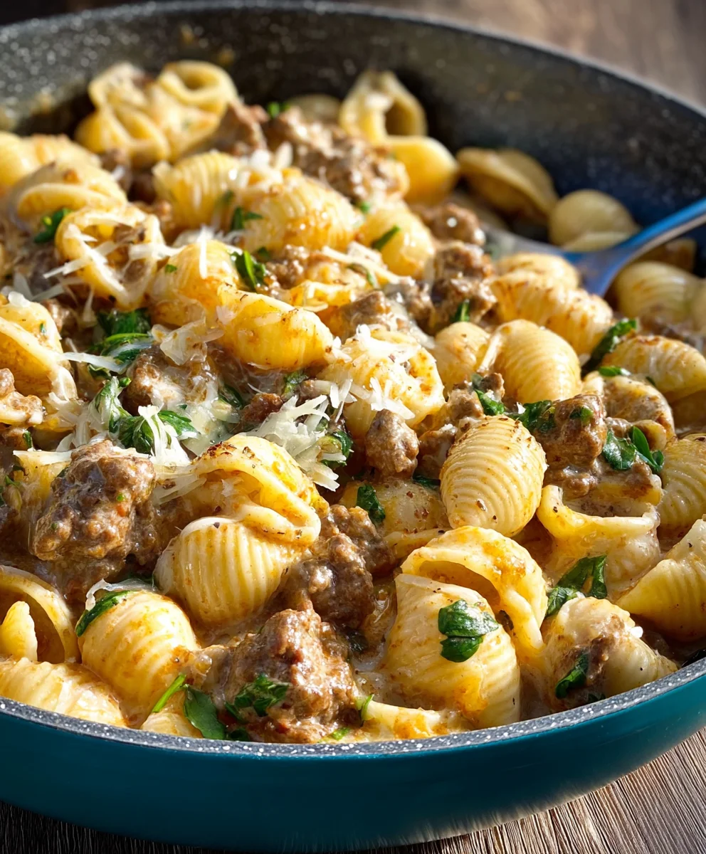 Creamy Beef Shells - Easy Family Dinner Recipe