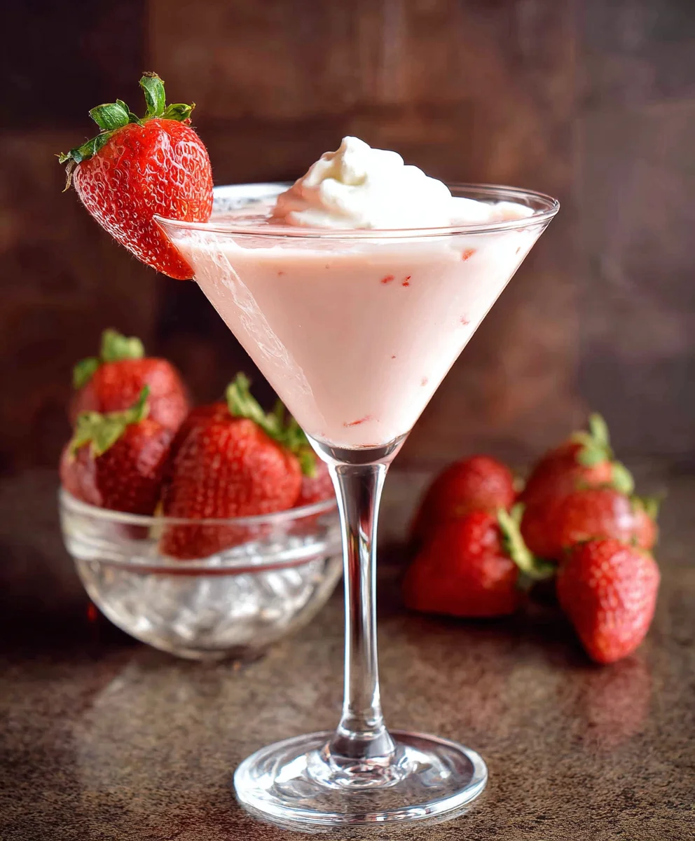 Strawberry Shortcake Martini Non-Non-Non-Alcoholic Alternativeic Recipe