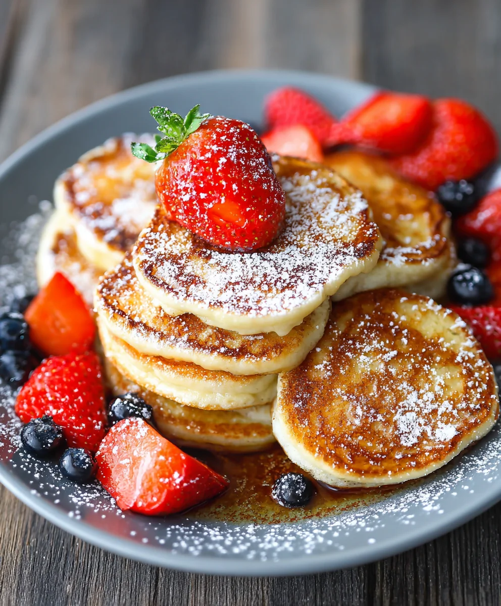 Easy Cottage Cheese Pancakes - Healthy Breakfast Treat