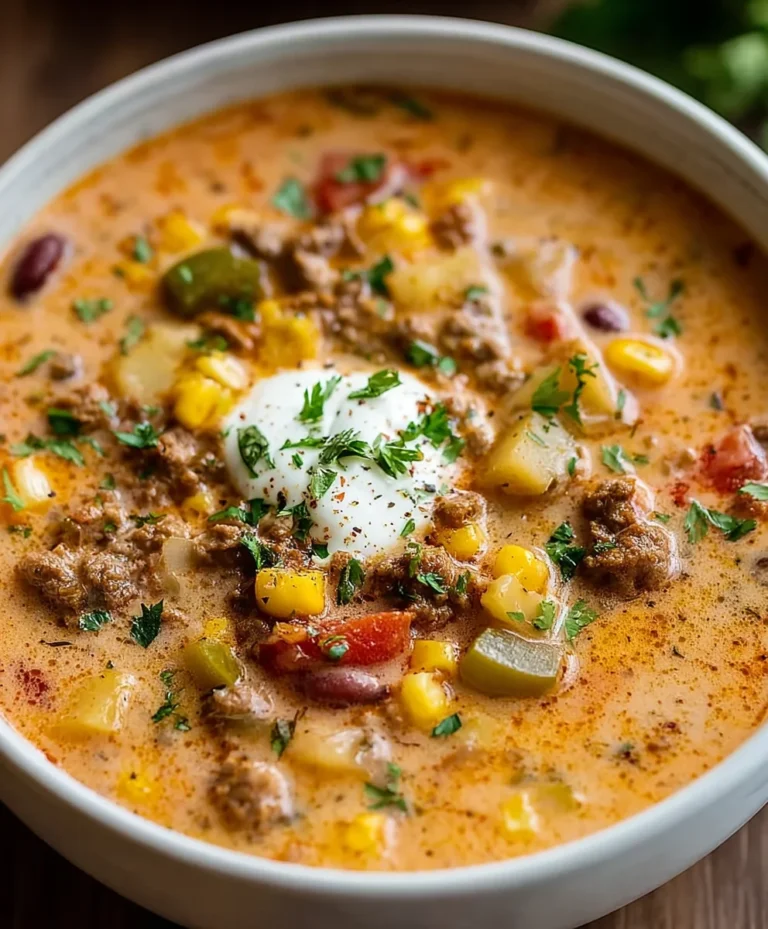 Creamy Cowboy Soup- Hearty Beef Flavor