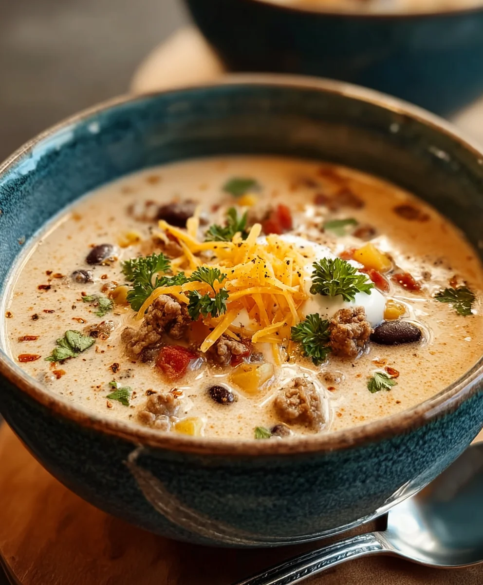 Creamy Cowboy Soup - Easy Cozy Weeknight Beef Delight