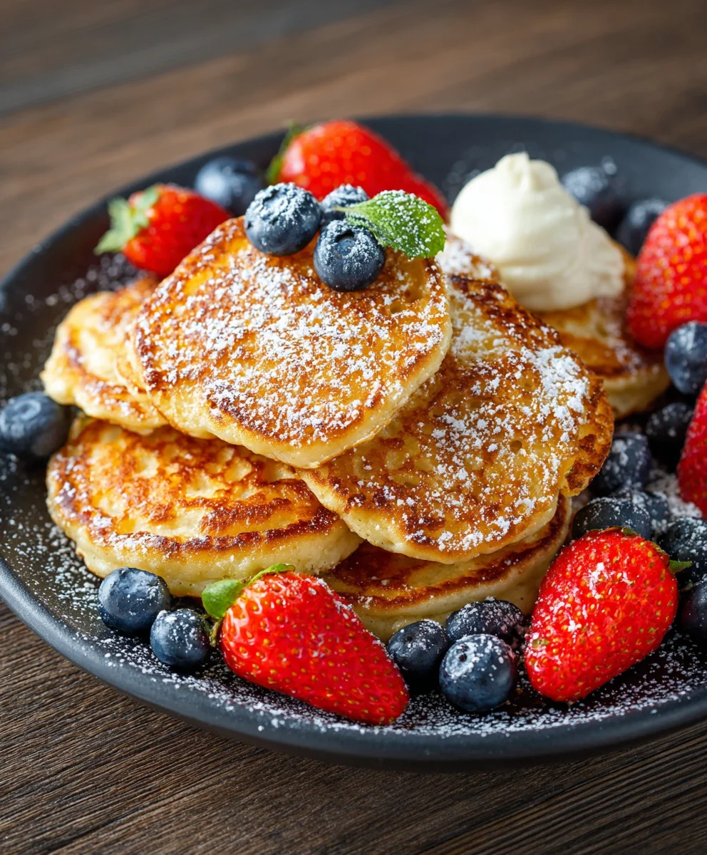 Easy Cottage Cheese Pancakes - Healthy Breakfast Treat