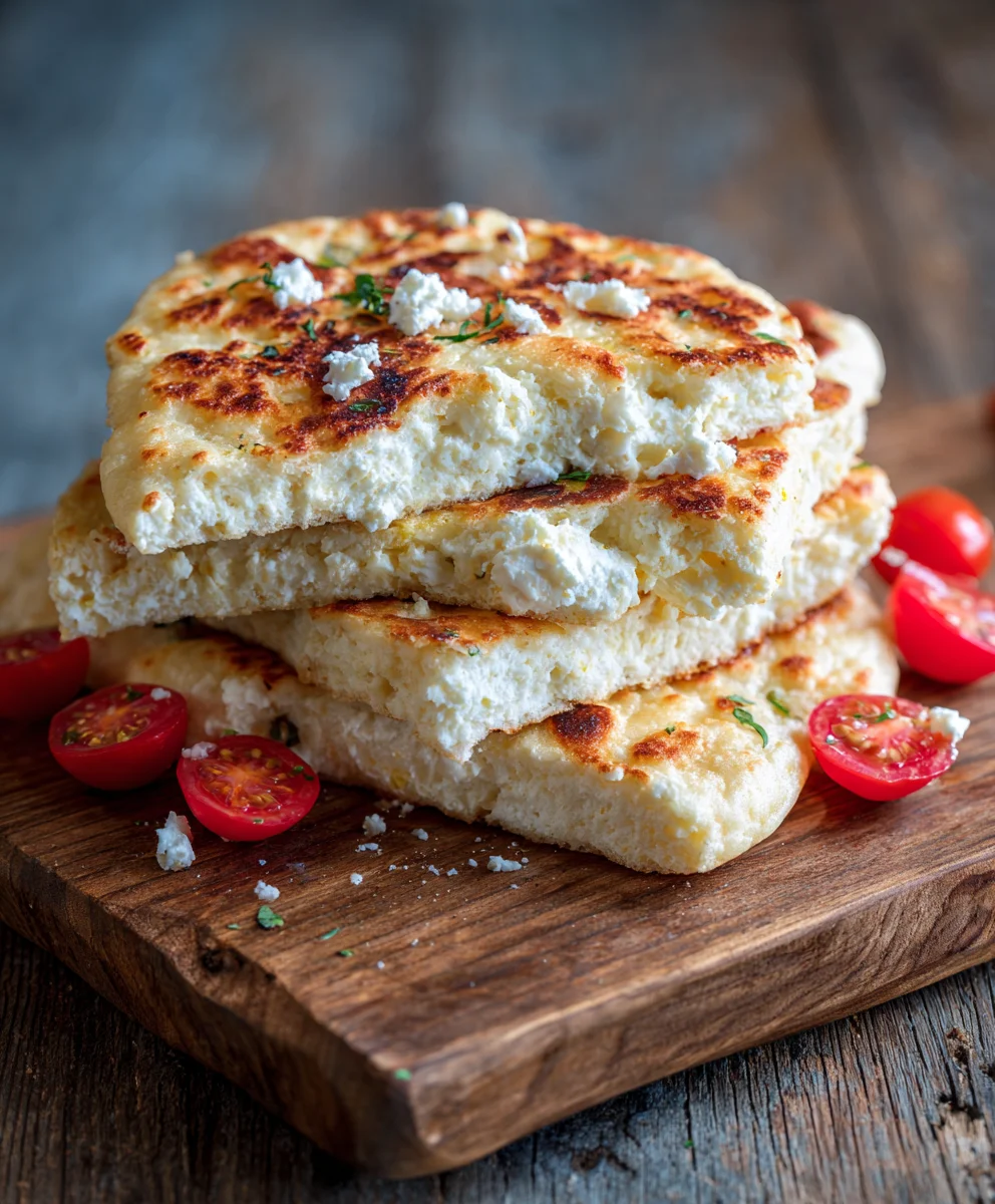 Easy Two Ingredient Cottage Cheese Flatbread Recipe