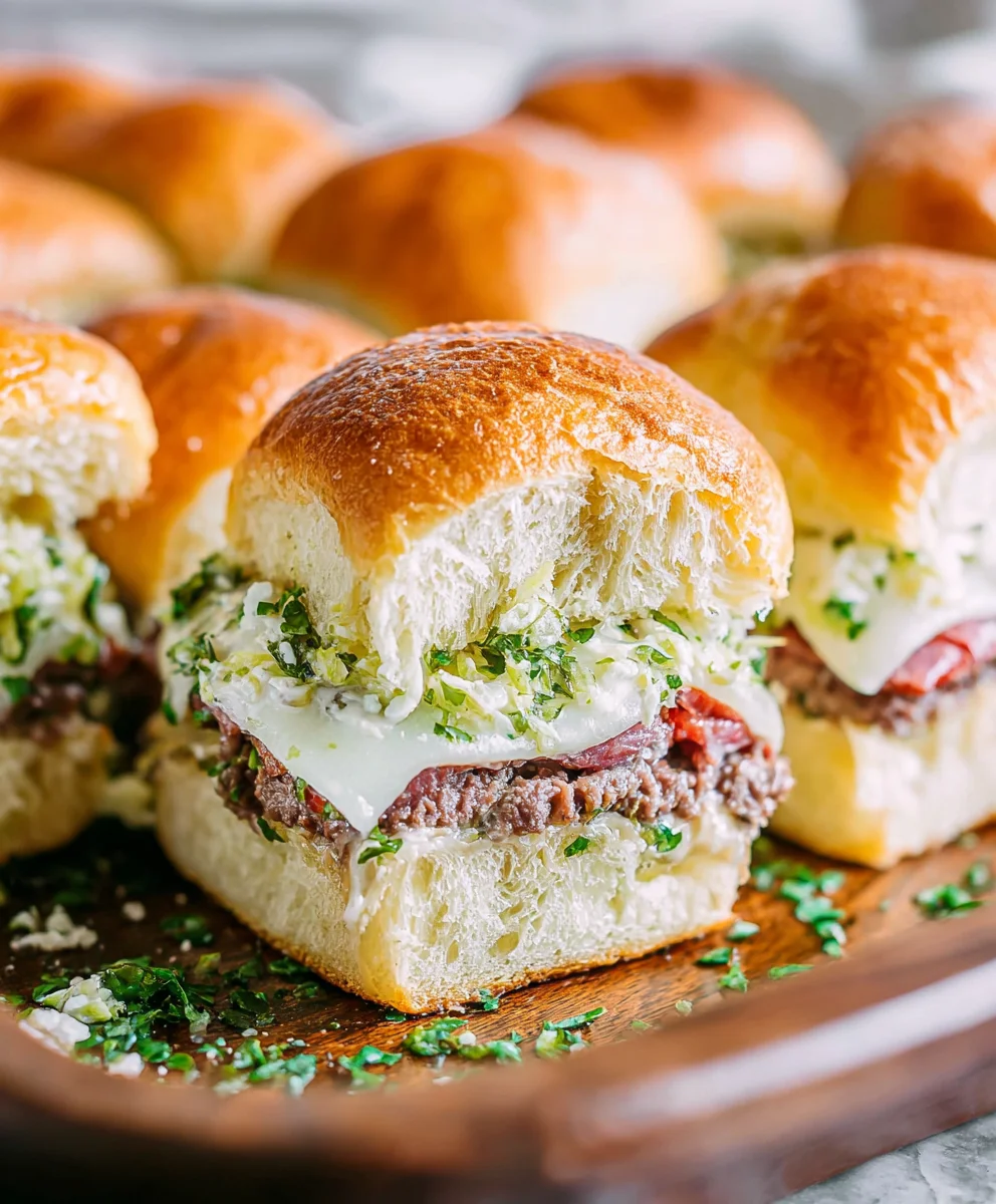 Beef Grinder Sliders-Easy Italian Flavor Bites